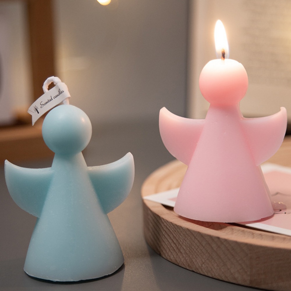 Soap Making In Home - Okrągła głowa skrzydło anioł akryl foremka