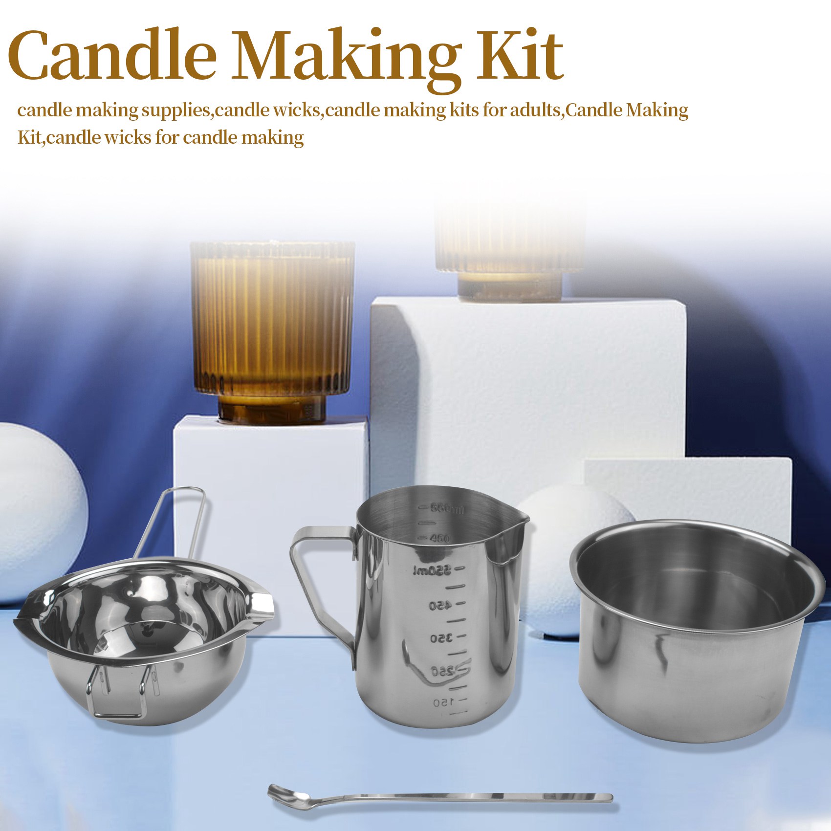 AEE8-4 Zestaw ze stali nierdze – Soap Making Double Boiler recenzja i cena