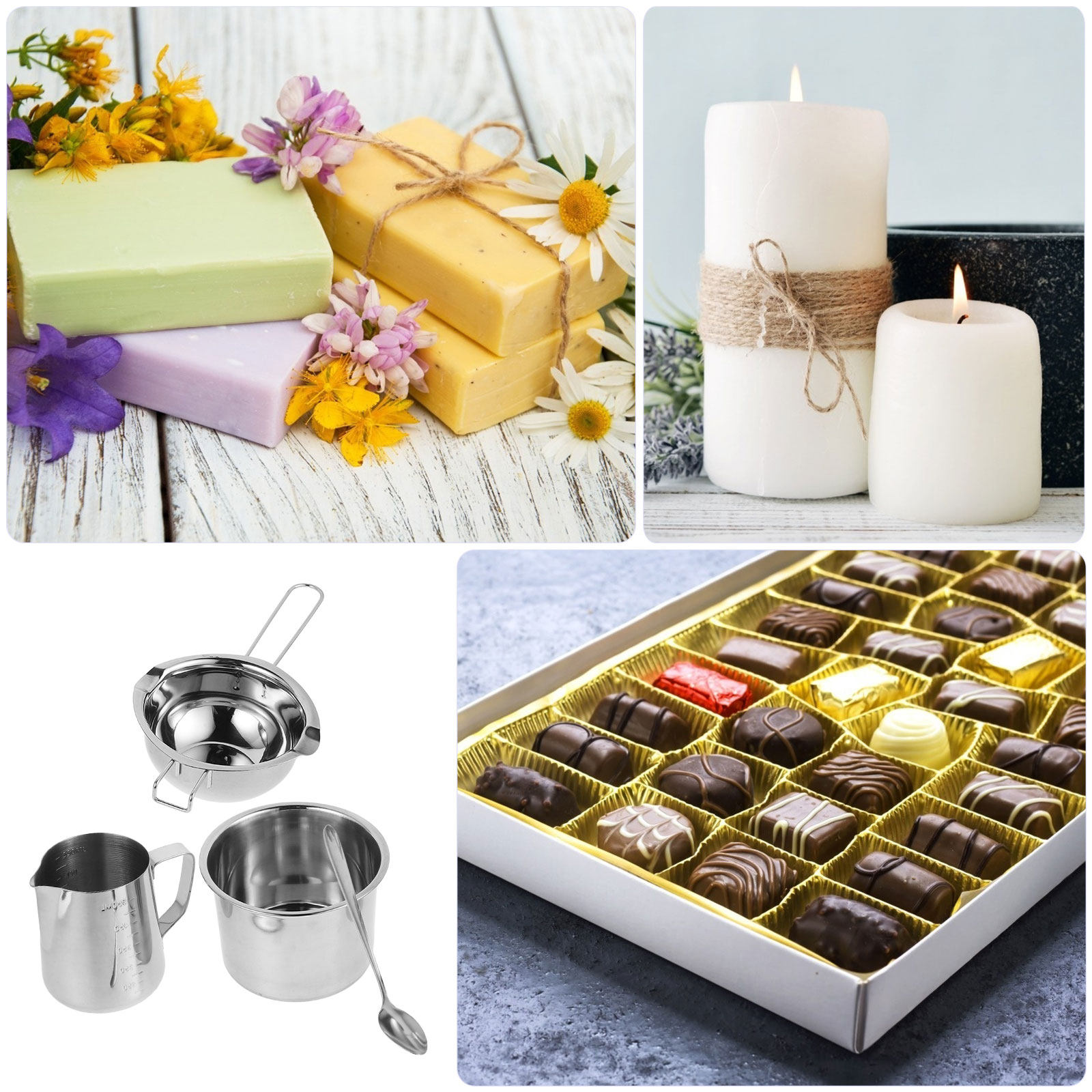 1 zestaw uniwersalnego garnka  – Soap Making Double Boiler recenzja i cena