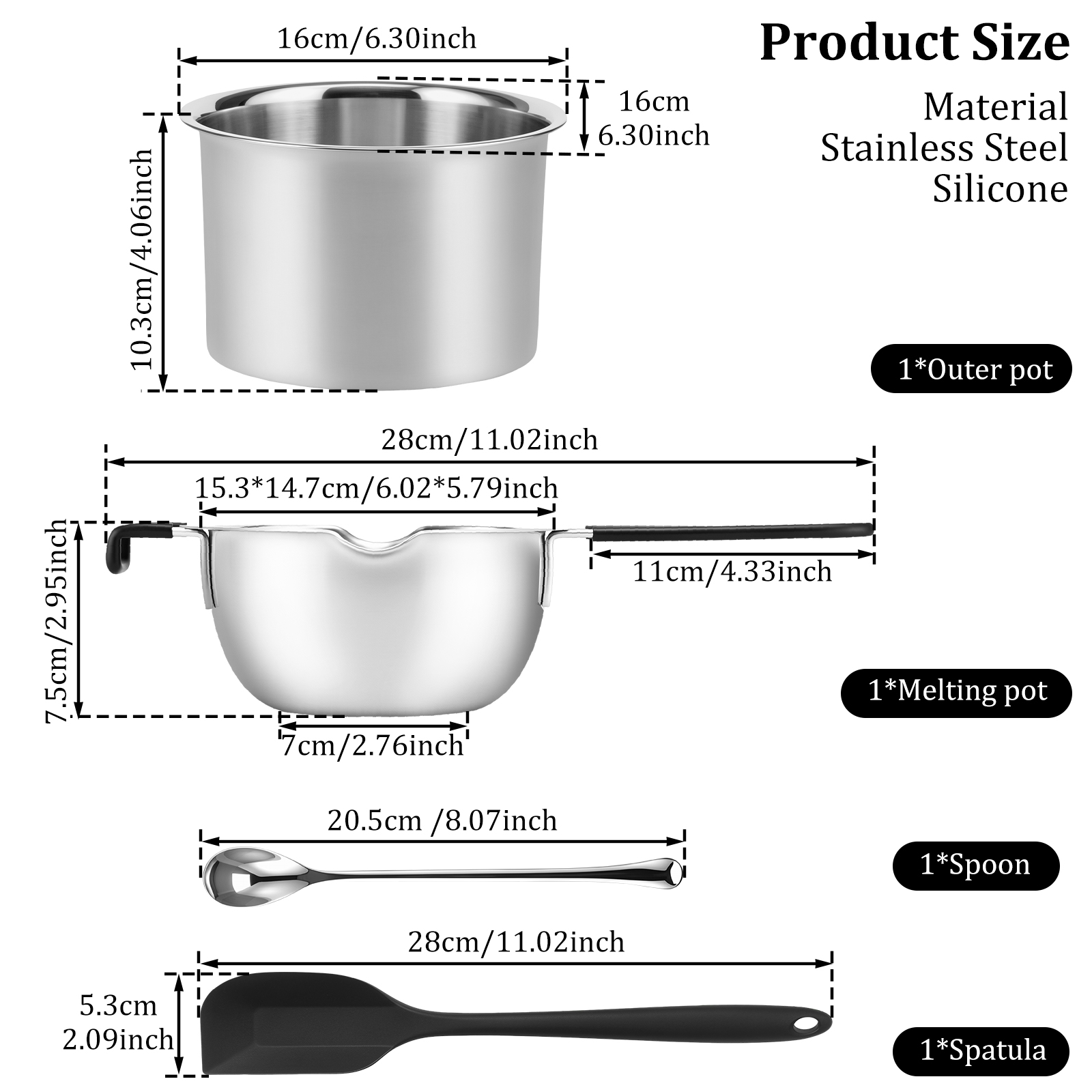 Uniwersalny zestaw garnków do  – Soap Making Double Boiler recenzja i cena